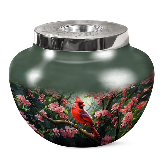 KARYLIZ Cardinal Bird Urn For Men - Cremation Urns For Women - Human Remain Urns - Large Urn For Human Ashes - Urns For Human Ashes Adult Male - Urn For Human Ashes Adult Female 10 Inch