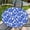 Blue Coral, variant on 60 Inch Round Tablecloth, Merry Christmas Traditional Xmas Gingerbread Man Cookie Circular Table Cover Reusable Washable for Home Kitchen Party