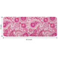 thumbnail image 7 of Pink Paisley and Floral Pattern Kitchen Rug Mat,Kitchen Runner Rugs Non Skid Washable,Decorative Kitchen Floor Mats for Kitchen,Sink,Laundry,17"x47.2", 7 of 7