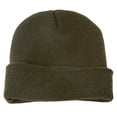 thumbnail image 1 of Chic Girl Winter Fall Solid Color Cuffed Woolen Yarn Knitted Warm Hat Cap Beanie, 1 of 8