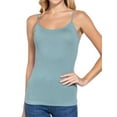 thumbnail image 2 of Active Basic Women & Juniors Solid Plain Adjustable Spaghetti Strap Layering Cropped Camisole Tank Top, 2 of 3