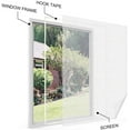 thumbnail image 4 of Diy Window Screen, Magic Tape Installation Adjustable Window Screens For House Windows, Magnetic Screen Frame Replacement Kit, Fiberglass Screen Mesh, Self-Adhesive, Transparent, 4 of 8