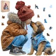 thumbnail image 1 of Rompecabezas MEATRN Niña Pequeña Besando a Cachorro, 216 piezas, 29x29 cm, 1 of 9