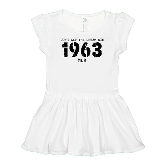 Inktastic Don't Let the Dream Die 1963 MLK Girls Baby Dress