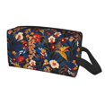 thumbnail image 2 of Goofa Orchids Flowers Printed Toiletry Bag with Handle,Large Capacity Travel Makeup Cosmetic Bag for Women, Carry on Airport Airline Compliant Bag, 2 of 9