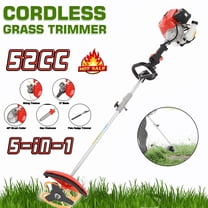 Seipouy Gas Weed Wacker，Five in One Weed Eater Gas Powe Strong Powerful Full Functioning Guard Accessories Hedge Trimmer 52cc Petrol Hedge Trimmer Chainsaw Brush Cutter for Garden Lawn Care