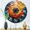 thumbnail image 4 of Designart "Mosaic of Colorful Vinyl Records III" Music Oversized Wall Clock, 4 of 6