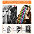 thumbnail image 2 of 32 Pieces Heatless Waves Hair Curler, No Heat Damage Wavy Hair Curlers with 2 Sets of Styling Hooks, Heatless Curls for Women Girls Long Medium Short Hair(4 Colors,55cm/ 21.65"), 2 of 11