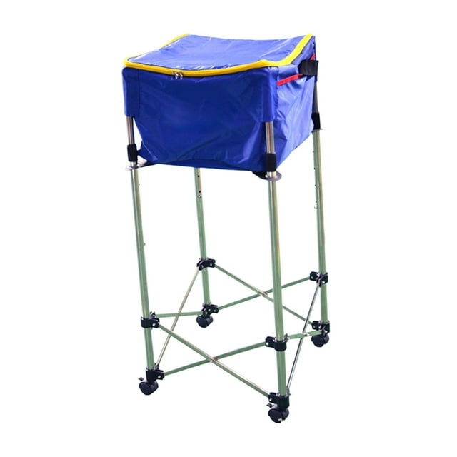 maskred Chariot de Tennis pour 150 Balles Amovibles Roues Bleues 76-96cm
