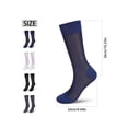 thumbnail image 4 of Deago 2 Pairs Mens Ultra Thin Sheer Dress Socks Soft Nylon Mid Calf Silky Transparent Summer Cool Business Socks Work Trouser Sox, 4 of 7