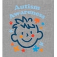 thumbnail image 5 of Playful Puzzle Pieces Autism Awareness Adult Heather Gray Long Sleeve Hoodie-Medium, 5 of 6