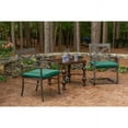 thumbnail image 3 of Sunbrella Solid 20 x 18 in. Outdoor Seat Pad - Set of 2 - Canvas Forest Green, 3 of 5