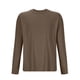 thumbnail image 4 of Blusas y camisas de manga larga con cuello redondo para hombre, ropa deportiva para el hogar, pijamas, camisetas de algodón y color liso, blusa deportiva para hombre, poliéster, 4 of 5
