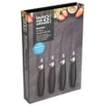 thumbnail image 4 of 4pc Brooklyn Steak Knife Set, ChromeAnti Bacterial Hard Black Ceramic Coated, 4 of 5