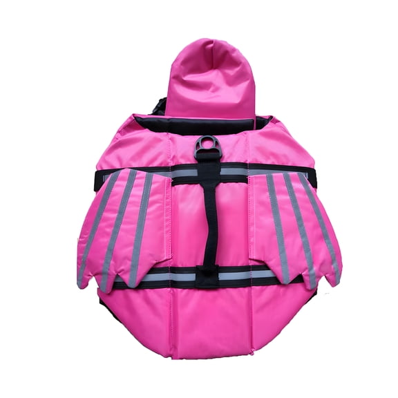 TELOLY Dog Life Jacket, Unique Wings Magic Sticker Mesh Reflective Design Waterproof Pet Flotation Life Vest Dog Lifesaver Preserver Swimsuit for Small Dogs Swim Pool Beach Boating