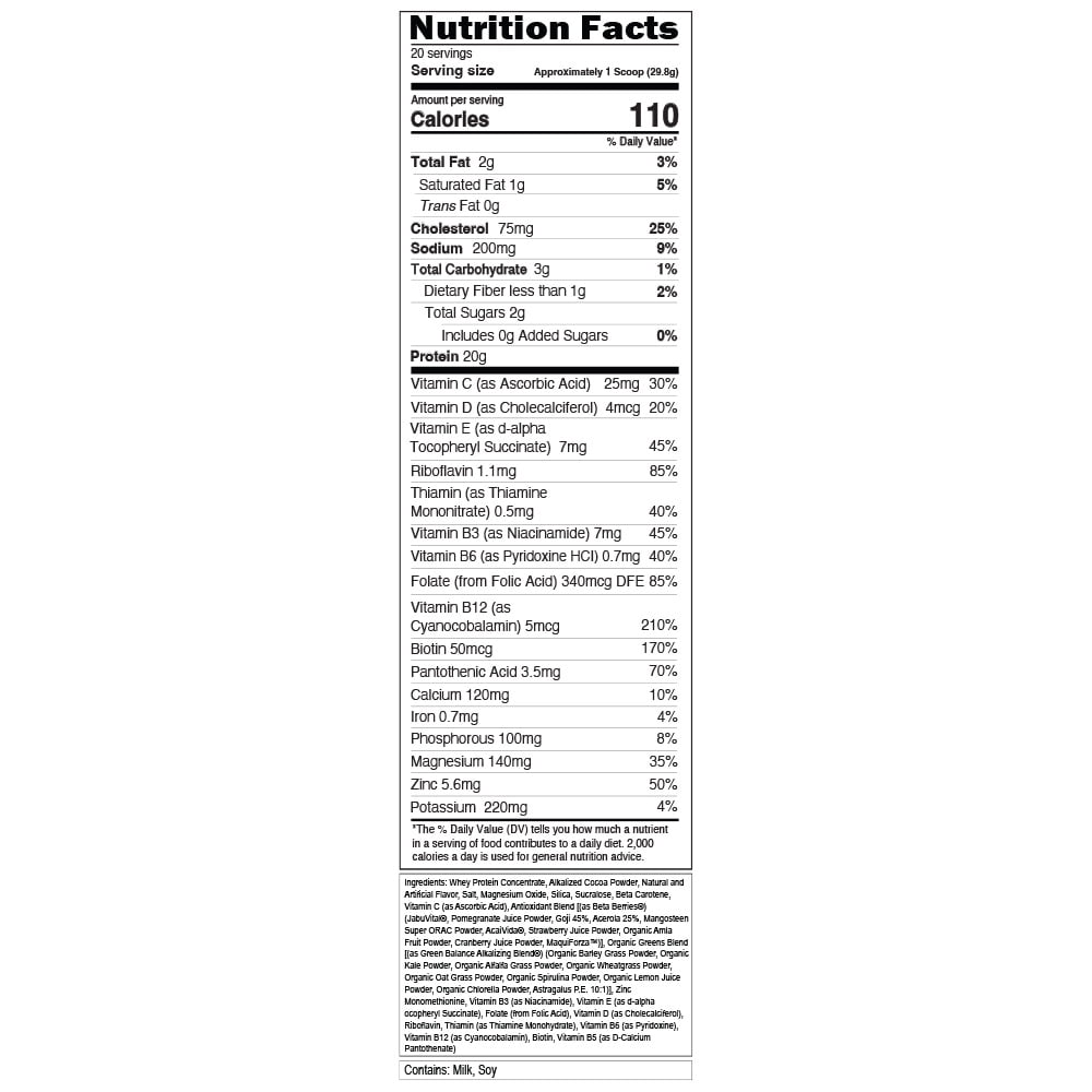 Evlution Nutrition VitaWhey - 100% Whey Protein - Vitamins & Minerals - Muscle Growth, Strength & Recovery - Multivitamin Protein Powder - 20g Protein Per Serving - Fast Absorbing - 20vg - Chocolate