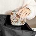 thumbnail image 6 of Sanitary Napkin Storage Bag for Girls Women, Portable First Period Pads Bag Tampons Holder Girls Travel Makeup Bag, Large Capacity Bird Butterfly and Flower Leaf Branch, 6 of 6