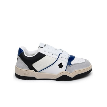 

Dsquared2 Man Spiker White Leather Sneakers