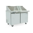 thumbnail image 7 of Norpole 7.6 cu. ft. Mega Top Sandwich/Salad Prep Commercial Freezerless Refrigerator in Stainless Steel in Stainless Steel, 7 of 7