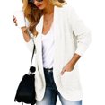thumbnail image 2 of Womens Long Sleeve Casual Lightweight Loose Open Front Cardigan Knit Sweaters Coat with Pockets, 2 of 4