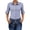 Blue, variant on Women's Plaid Button Down Long Sleeve Oktoberfest Roll Tab No Pocket Casual Blouse Blue L