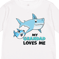 thumbnail image 4 of Inktastic My Grandad Loves Me with Cute Sharks Boys or Girls Long Sleeve Toddler T-Shirt, 4 of 5