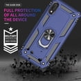 thumbnail image 2 of Samsung A10E Phone Case, Galaxy A10E Phone Case with Screen Protector, Military Grade Protective Cases with Ring for Samsung Galaxy A10E (Blue), 2 of 14