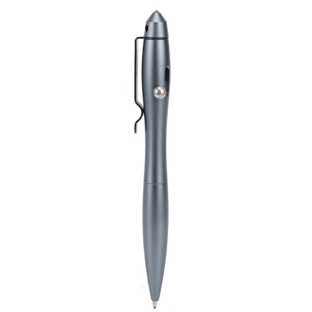 Bolígrafo de defensa táctica con cabeza de acero de tungsteno, herramienta de supervivencia al aire libre, 0,5mm, color gris