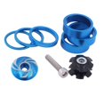thumbnail image 2 of Espaciador de auriculares de bicicleta Sunnimix con junta de tapa Azul, 2 of 7