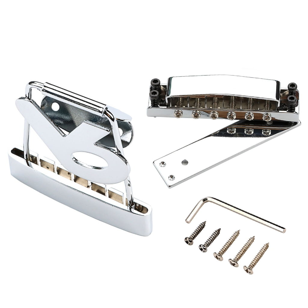 Guitar Tailpiece Bridge Replacement 6 String Electric Guitar Trapeze Tailpiece Bridge Musical Instrument Accessory