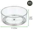 thumbnail image 4 of mDesign Lazy Susan Turntable Spinner for Kitchen and Bathroom - 2 Pack, Clear, 4 of 8