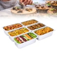 thumbnail image 5 of 6Pack 1/3 Size Pan Stainless Steel Steam Hotel Prep Table Food Container Rectangular Pan, 5 of 18