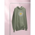 thumbnail image 3 of Smartprints Cute Daisy Flower Art Hoodie Women -Image by Shutterstock, Female Medium, 3 of 4