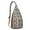 Beige-9, variant on Moroccan Plaid Sling Backpack - Exotic Checkered Design Shoulder Bag, Lightweight Anti-Theft Pack for Daily Use
