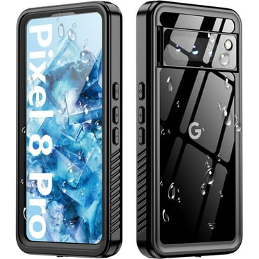 Redpepper Waterproof Charging Cell Phone Case for Google Pixel 8 Pro, Black