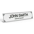 thumbnail image 1 of Printtoo Personalized Desk Name Plate Pretty Border Custom Acrylic Office Desk Name Plate Accessory 2x8 Inches, 1 of 5