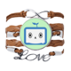 thumbnail image 1 of Pulsera de cuero Negro trenzado pulsera de cuerda de amor Unbranded M, 1 of 3