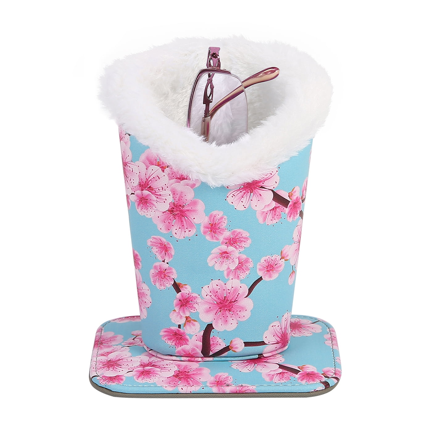 HDE Eyeglasses Holder with Plush Lining and PU Leather Exterior Anti