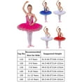 thumbnail image 4 of IBTOM CASTLE Girls Ballet Leotards with Platter Tutu Professional Hard Organdy Camisole Skirt Dancewear 7-8 Years Hot Pink, 4 of 8