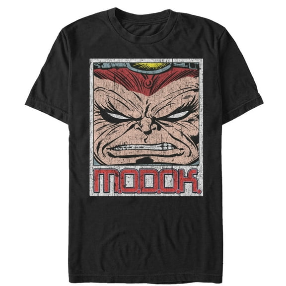 Men's Marvel Monstrous MODOK Graphic Tee Black Medium