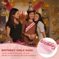 thumbnail image 4 of Uxcell Birthday Girls Sash, Birthday Sash for Women Satin Queen Princess Sash Party Decorations for Party Gifts Favors Pink, 4 of 6