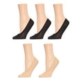 thumbnail image 2 of MeMoi Women's 5 Pair Pack Fine Edge Nylon No Show Liner Socks - Womens - Female, One Size, Blush, 2 of 11
