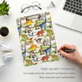 thumbnail image 5 of FMSHPON Cute Dinosaurs Clipboard Hardboard Wood Nursing Clip Board and Pull for Standard A4 Letter 13x9 inches, 5 of 7