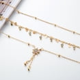 thumbnail image 3 of Ensemble de 3 Pcs de Perles de Riz à la Mode, Pendentif Étoile à Six Branches en Alliage, Socle de Cheville, 3 of 9