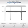 thumbnail image 6 of VIVO Electric Dual Motor 83” x 30” Standing Desk, Black Top, Black Frame, 6 of 8