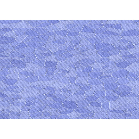 Ahgly Company Indoor Rectangle Patterned Light Slate Blue Area Rugs, 2' x 5'