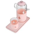 thumbnail image 3 of 600ml Pink Electric Kettle Multi‑Function Temperature Constant Glass Teapot Chinese Plug 220V, 3 of 5