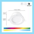 thumbnail image 3 of Downlight LED inteligente WiZ Connected a todo color, 6 pulgadas, paquete de 6, 3 of 9