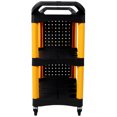 thumbnail image 4 of 3 Tier Rolling Auto Detail Cart With Wheels,Car Wash Organizer Cart with Panel and Hook,Heavy Duty Utility Cart for Detailers Garage,Workshop,Repair Shop,Storage Tool,300 LBS Capacity,Yellow+Black, 4 of 7