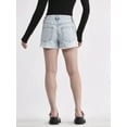 thumbnail image 3 of No Boundaries Women's Mid Rise Denim Short, Sizes 2-26W, 3 of 5